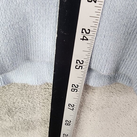 Womens Light Blue Michael Kors Sweater Chain Detail V-Neck Long Sleeve Size M - Picture 13 of 14